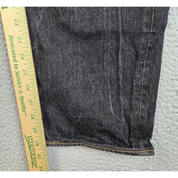 Levi's 501 Jeans Mens 38x34 Black Straight Leg Classic Button Fly American Denim - Picture 5 of 14